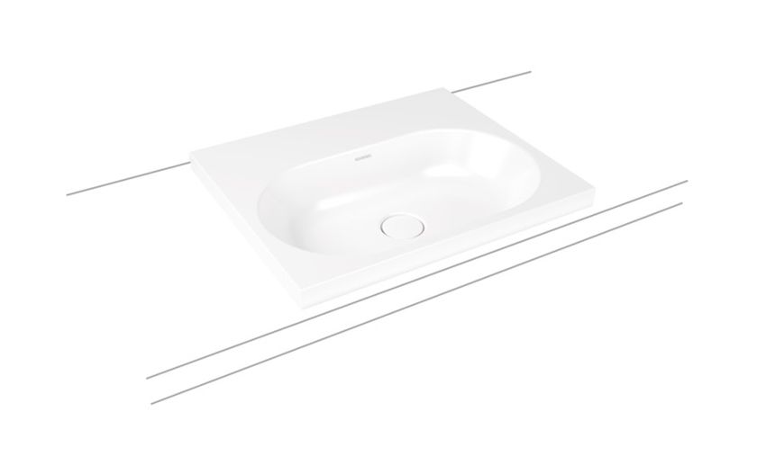 Kaldewei Centro lavabo 60x50 cm rettangolare da incasso bianco 902806013001