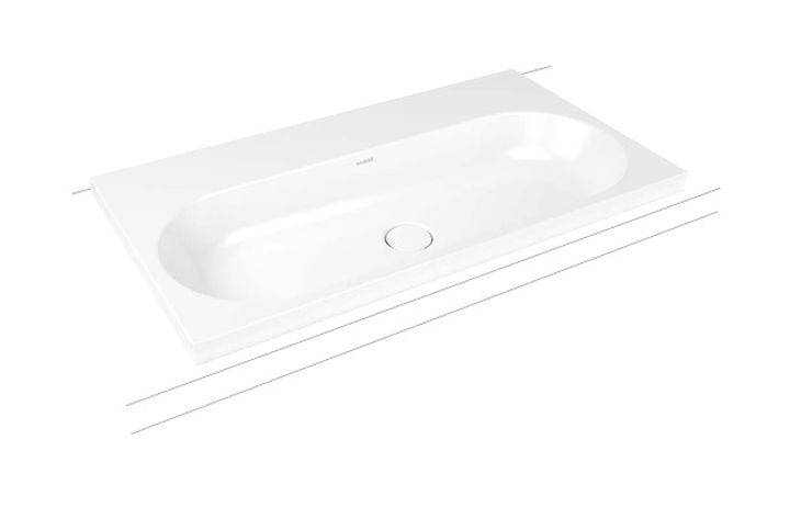Kaldewei Centro lavabo 90x50 cm rettangolare da appoggio bianco 902906013001