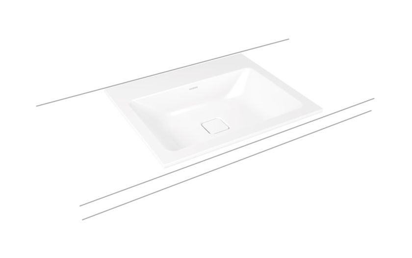 Kaldewei Cono lavabo 60x50 cm rettangolare da incasso bianco 901606013001