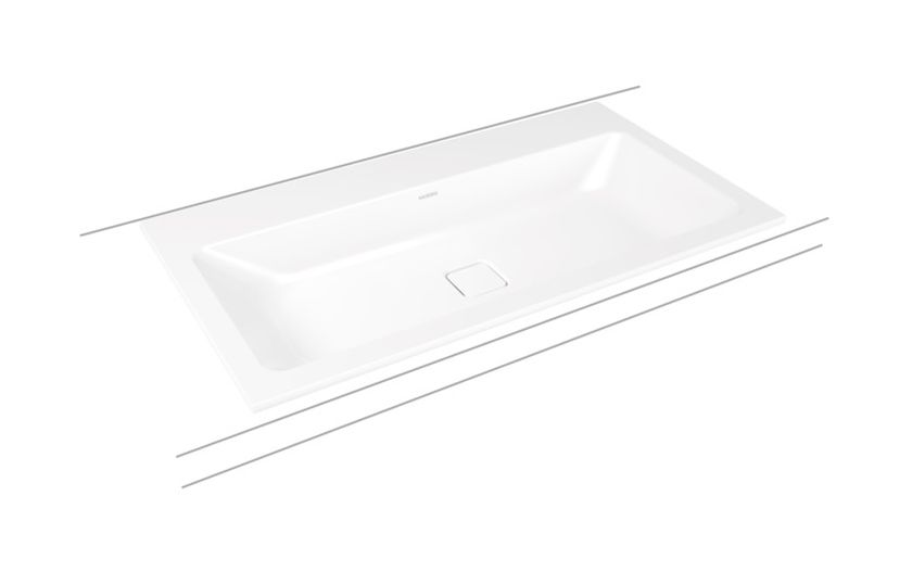 Kaldewei Cono lavabo 90x50 cm rettangolare da incasso bianco 901706013001