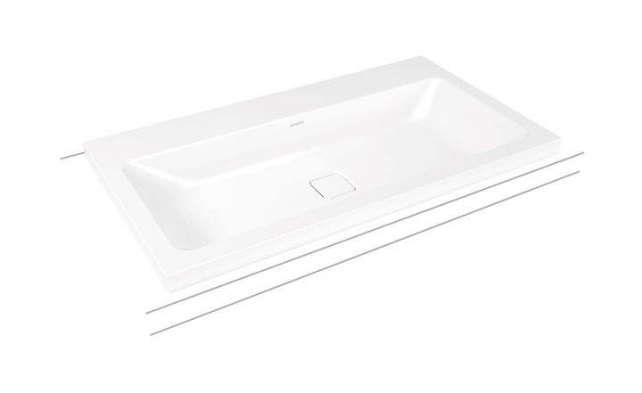 Kaldewei Cono lavabo 90x50 cm rettangolare da appoggio bianco 902006013001