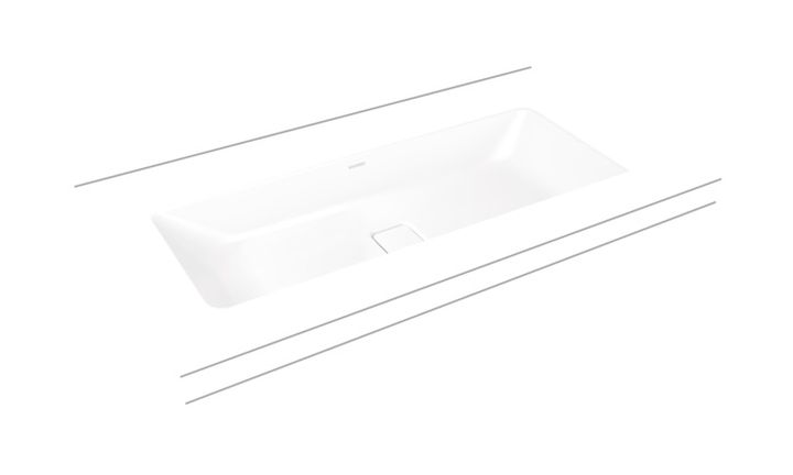 Kaldewei Cono lavabo 86.9x38.2 cm rettangolare sottopiano bianco 902406003001