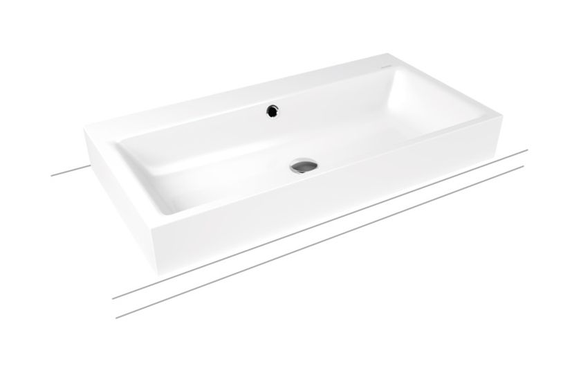Kaldewei Puro lavabo 90x46 cm rettangolare da appoggio bianco 900806013001
