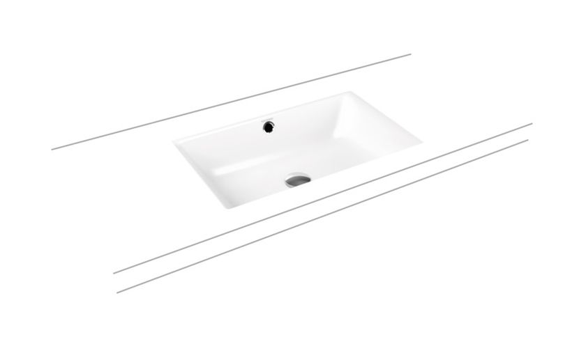 Kaldewei Puro lavabo 60x38.5 cm rettangolare sottopiano bianco lucida 901006003001