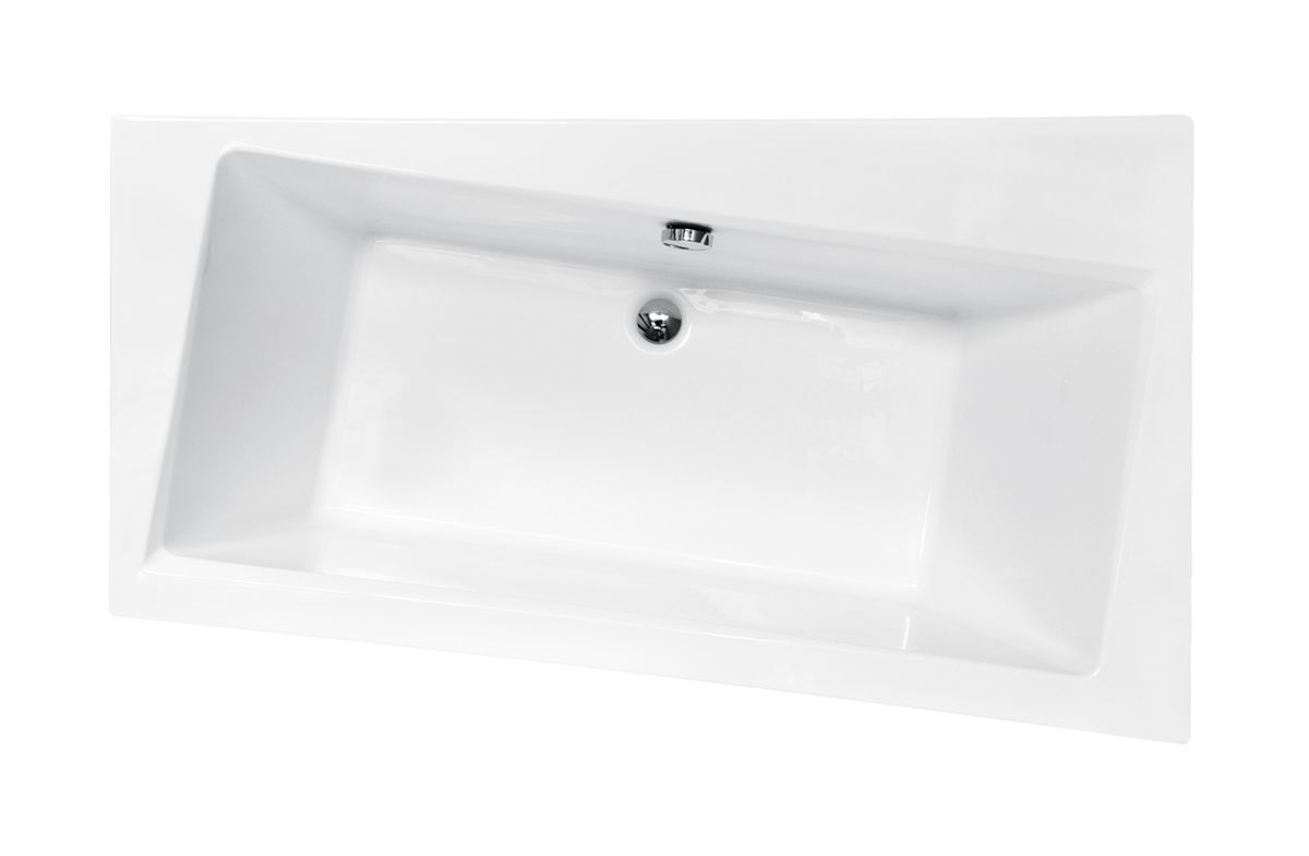 Besco Infinity vasca da bagno angolare 160x100 cm destra bianco #WAI-160-NP