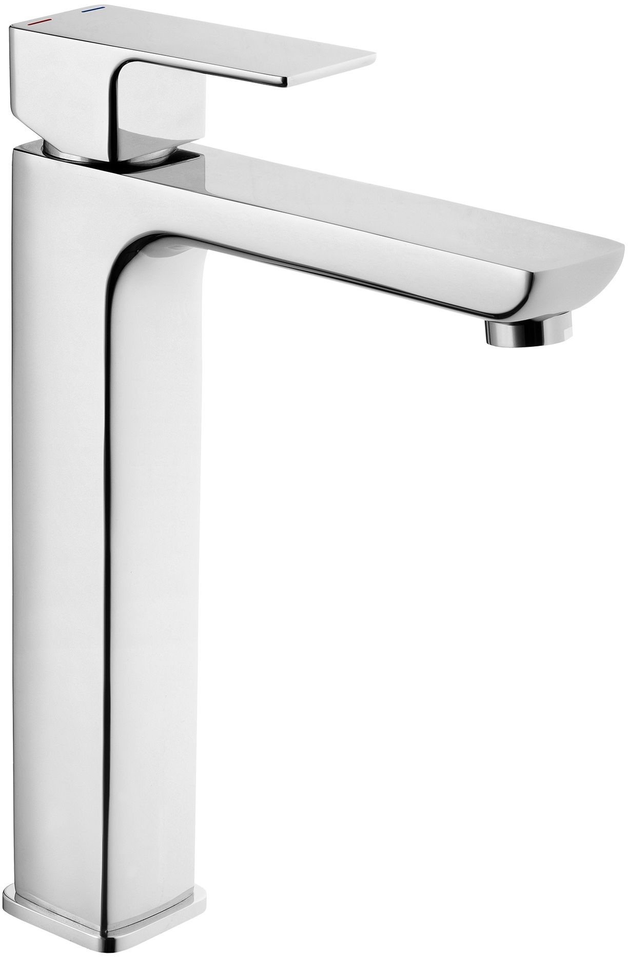 Invena Nyks rubinetto per lavabo verticale cromo BU-28W-01