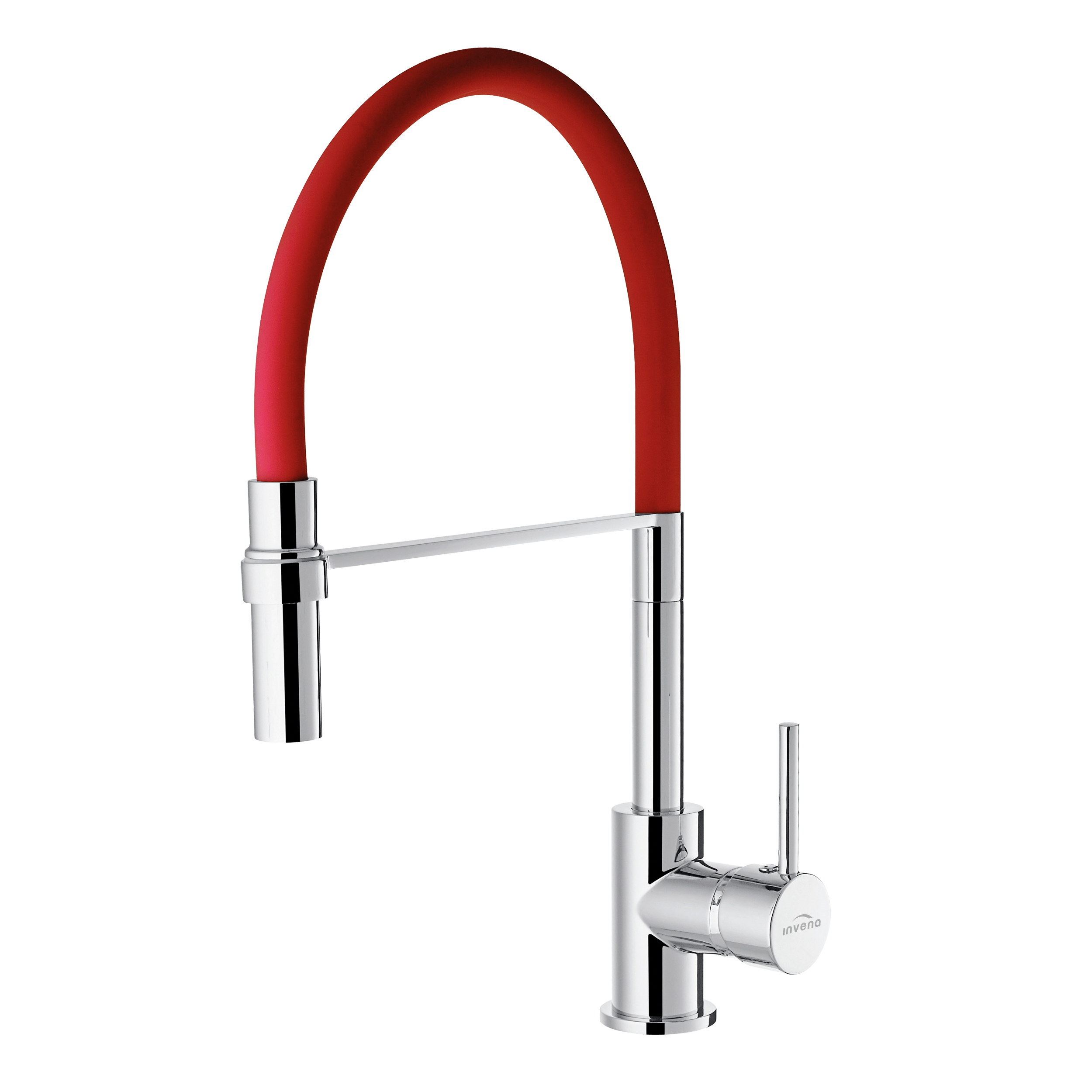 Invena Kameleon rubinetto da cucina verticale rosso BZ-29-L07