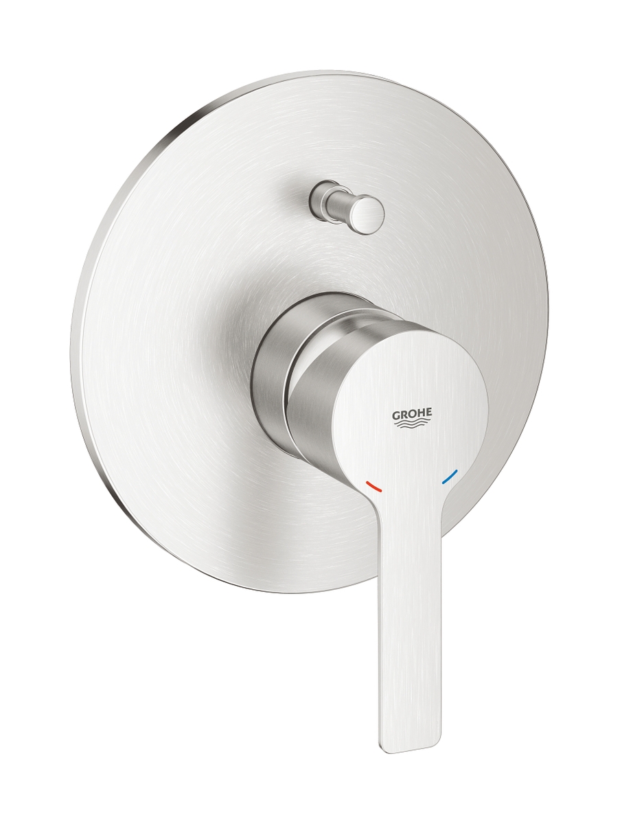 Grohe Lineare rubinetto per vasca e doccia da incasso SuperSteel 19297DC1