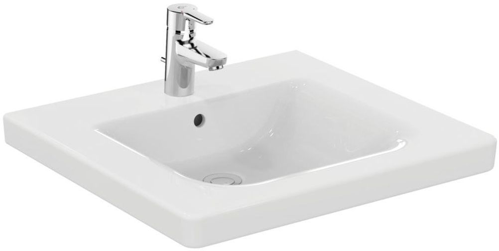 Ideal Standard Connect lavabo 60x55.5 cm rettangolare a parete per disabili bianco E548201
