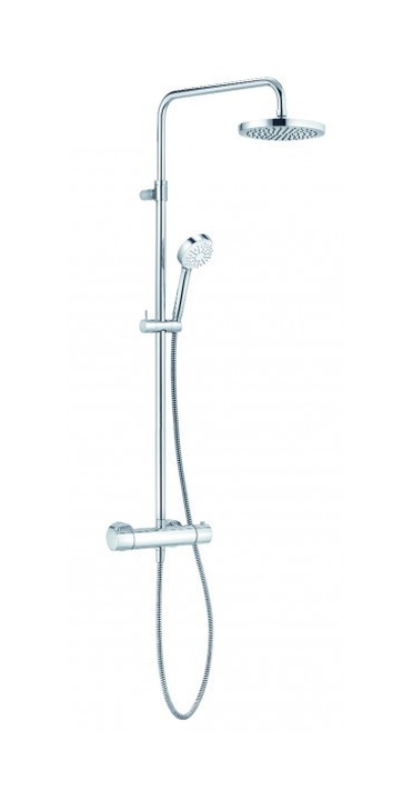 Kludi Dual Shower System set doccia a parete con termostato cromo 6809505-00