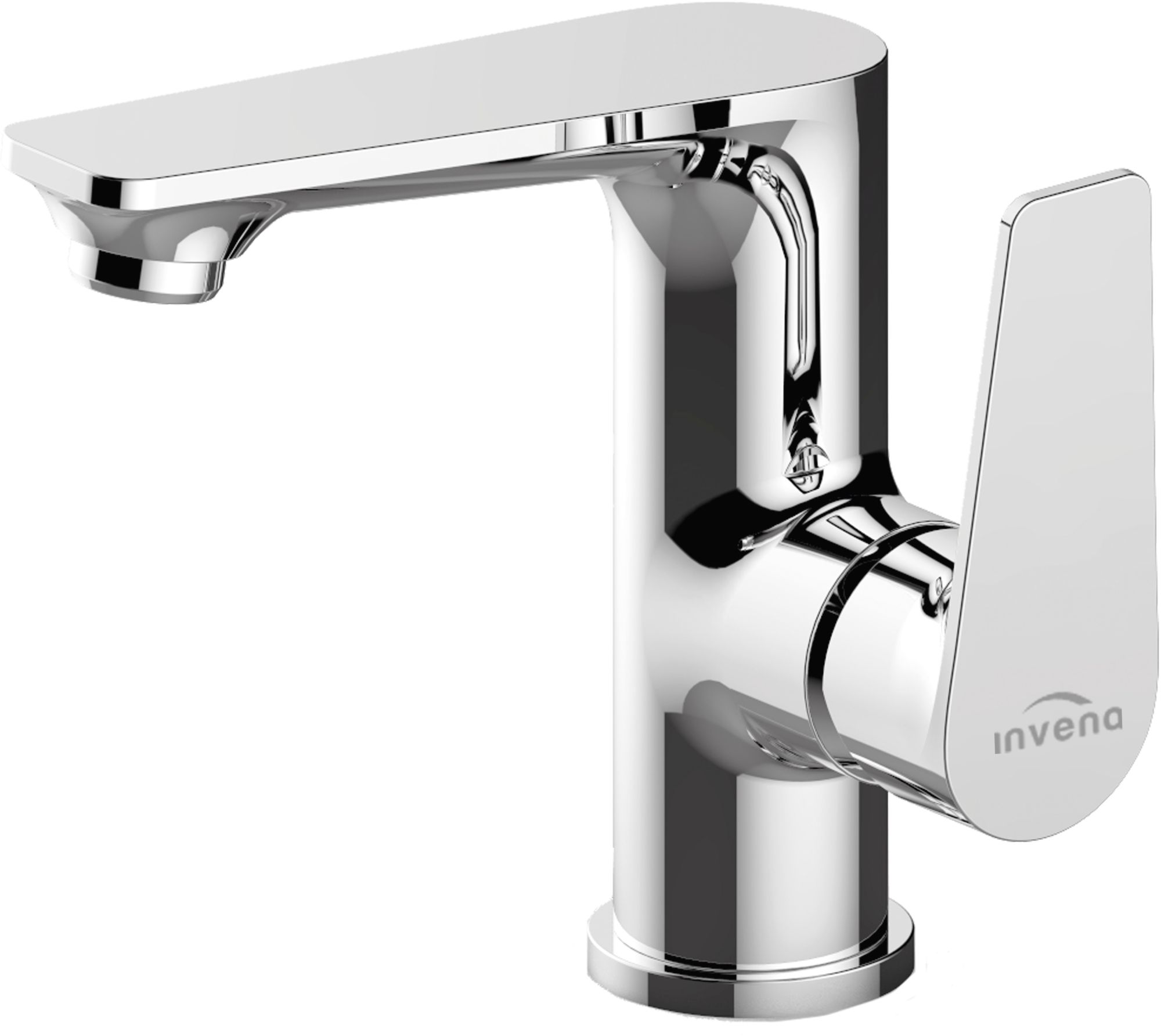 Invena Dokos rubinetto per lavabo verticale cromo BU-19-0B1