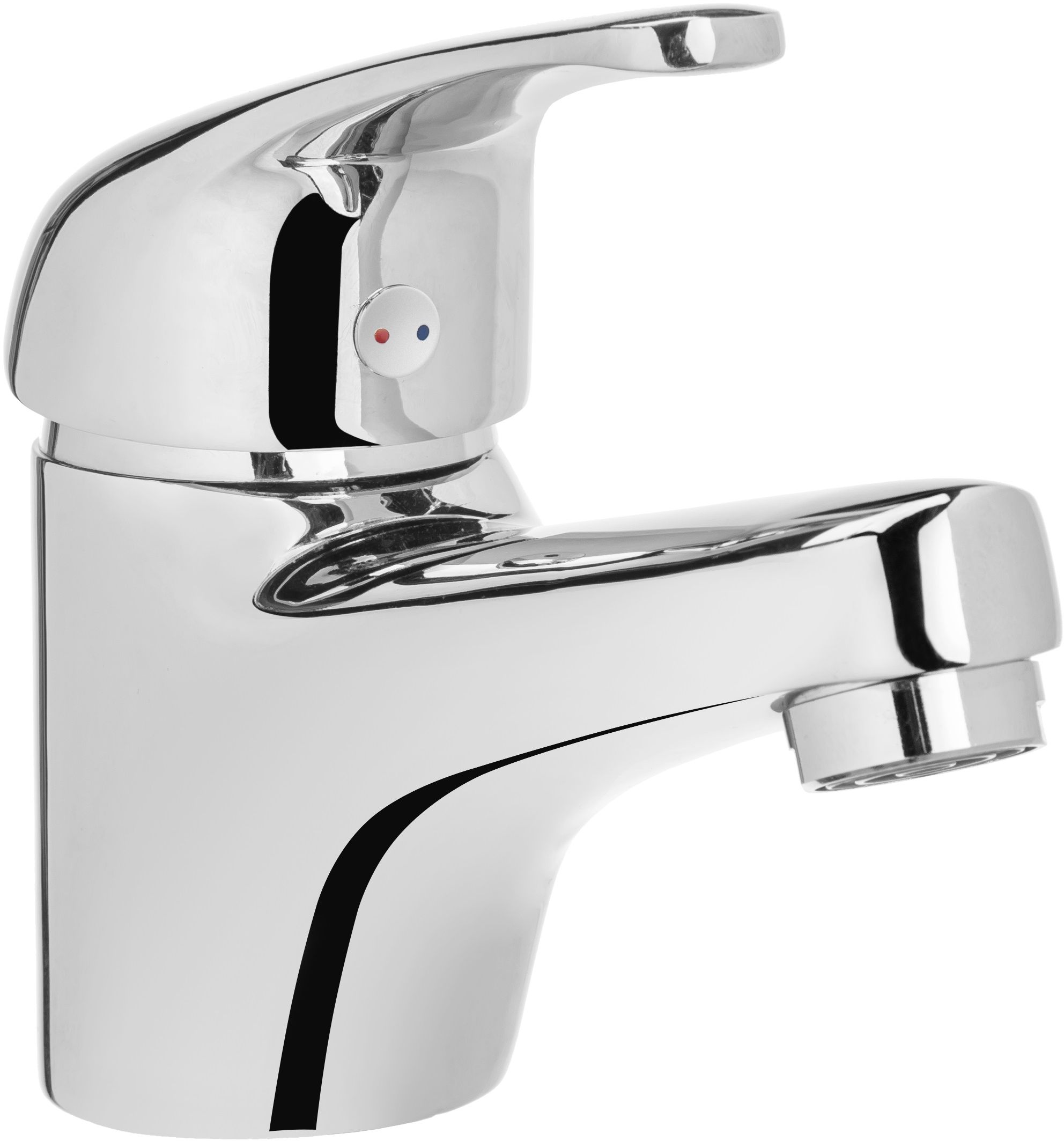 Invena Perea rubinetto per lavabo verticale cromo BU-05-001
