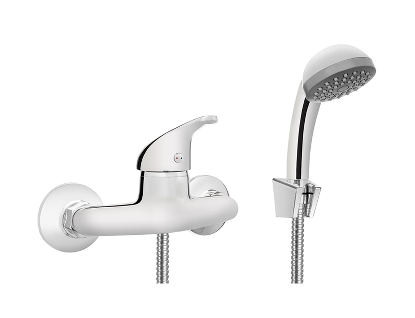 Invena Perea rubinetto per doccia a parete cromo BN-05-001