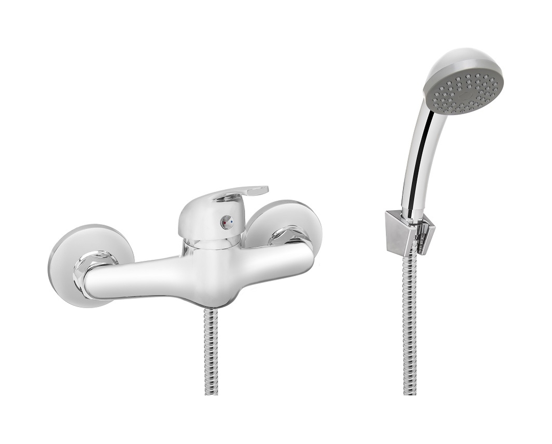 Invena Mitris rubinetto per doccia a parete cromo BN-79-KPL