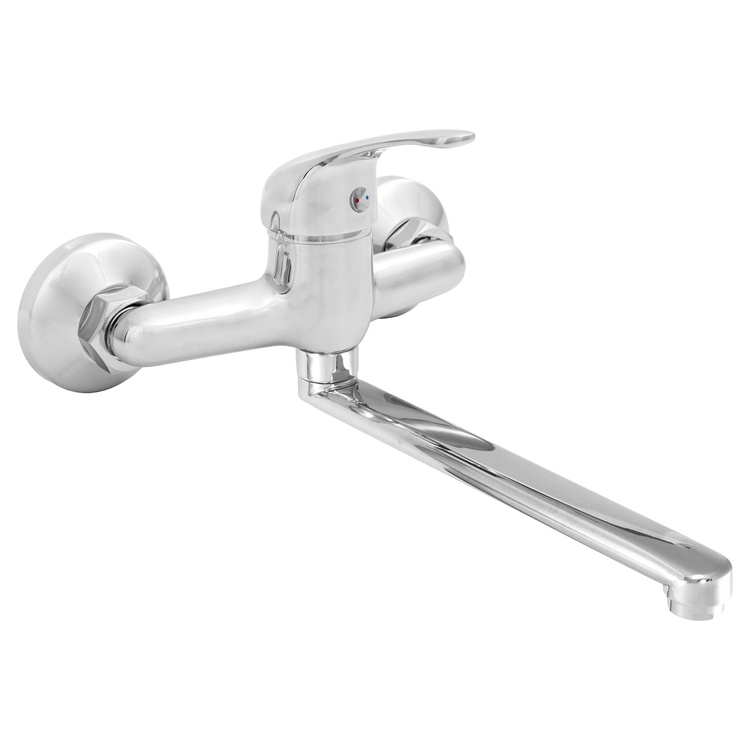 Invena Mitris rubinetto da cucina a parete cromo BC-79-001