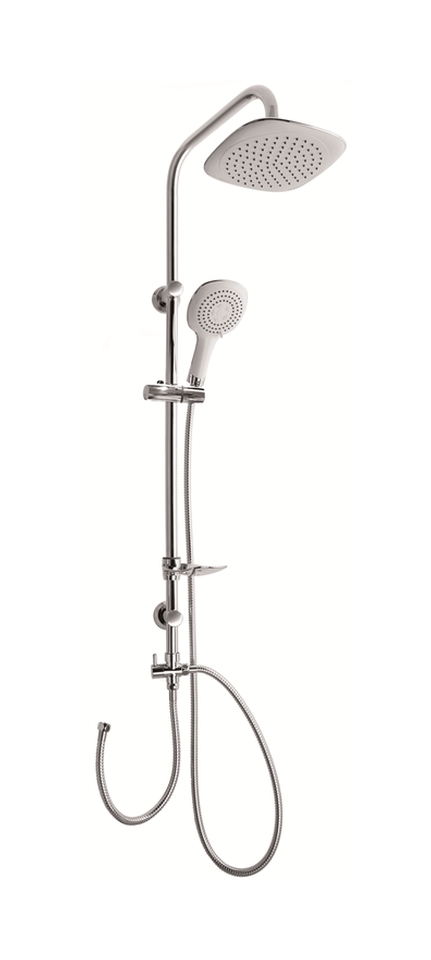 Invena Elea set doccia a parete con soffione cromo AU-82-001