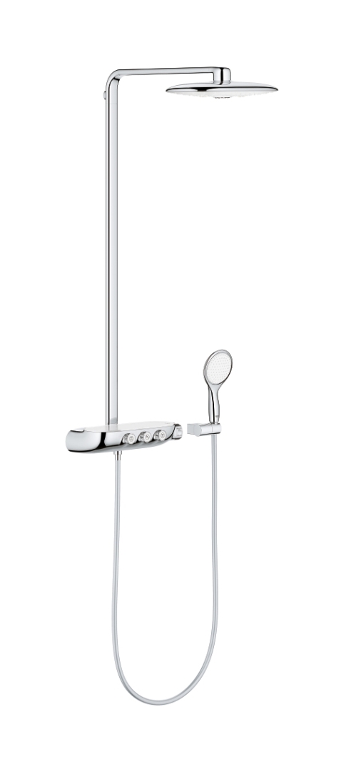 Grohe Rainshower set doccia a parete con termostato con soffione StarLight Chrome 26250LS0