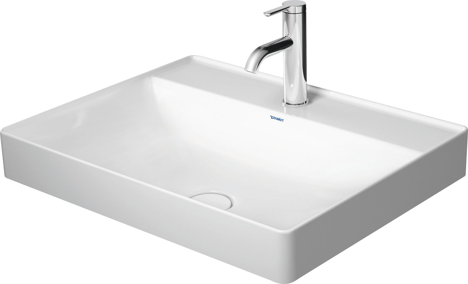 Duravit DuraSquare lavabo 60x47 cm rettangolare da appoggio bianco 2354600041