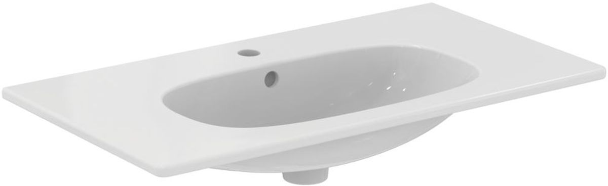 Ideal Standard Tesi lavabo 82.5x45 cm rettangolare a parete-da mobile-con piano bianco T350901