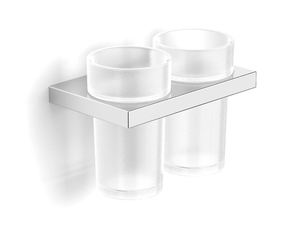 Stella Kobe completo di bicchieri di vetro con impugnatura bianco-cromo 05.412