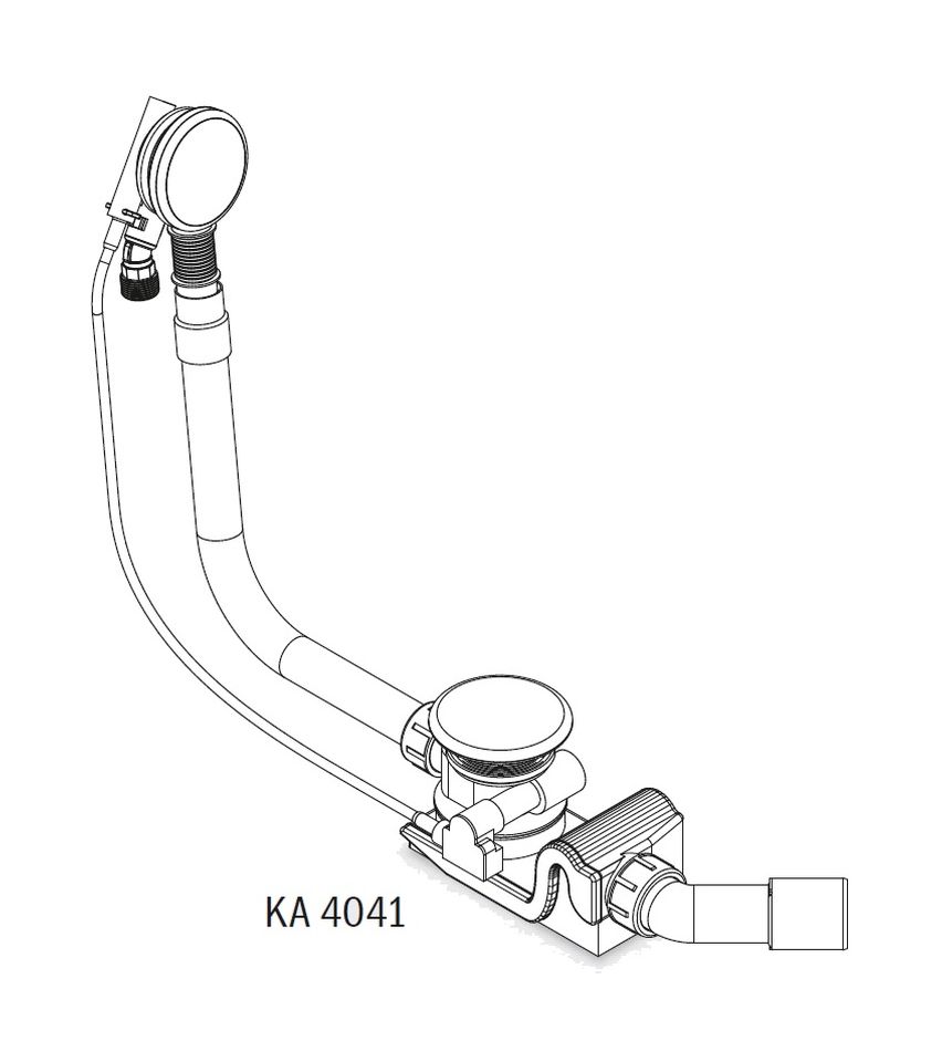 Kaldewei sifone per vasca da bagno bianco 687772100001