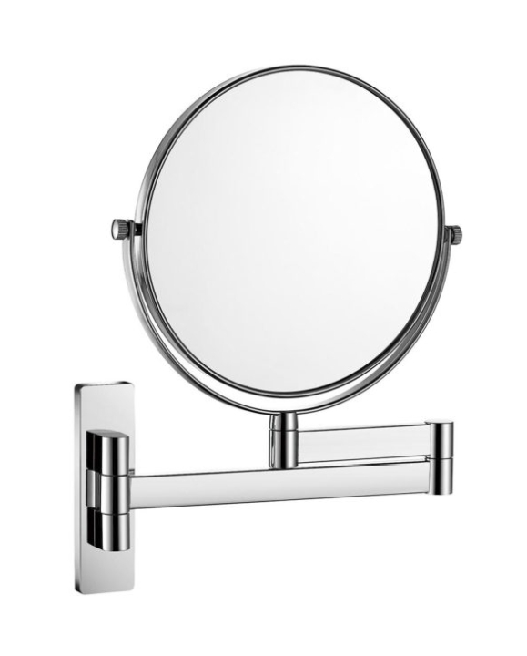 Stella specchietto per trucco 31.5x24 cm rotonda cromo 22.01330