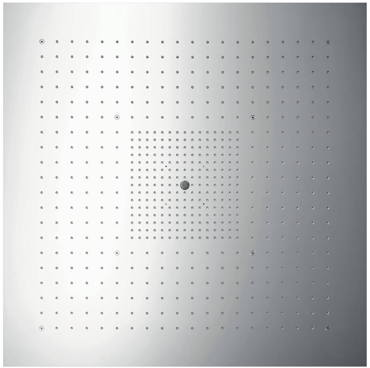 Axor Starck Shower Collection soffione doccia 97x97 cm quadrata acciaio 10621800