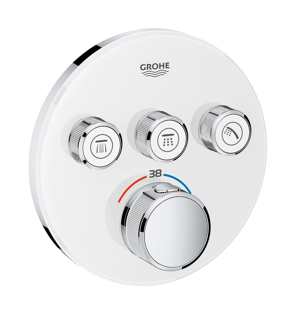 Grohe Grohtherm SmartControl rubinetto per vasca e doccia da incasso con termostato bianco 29904LS0