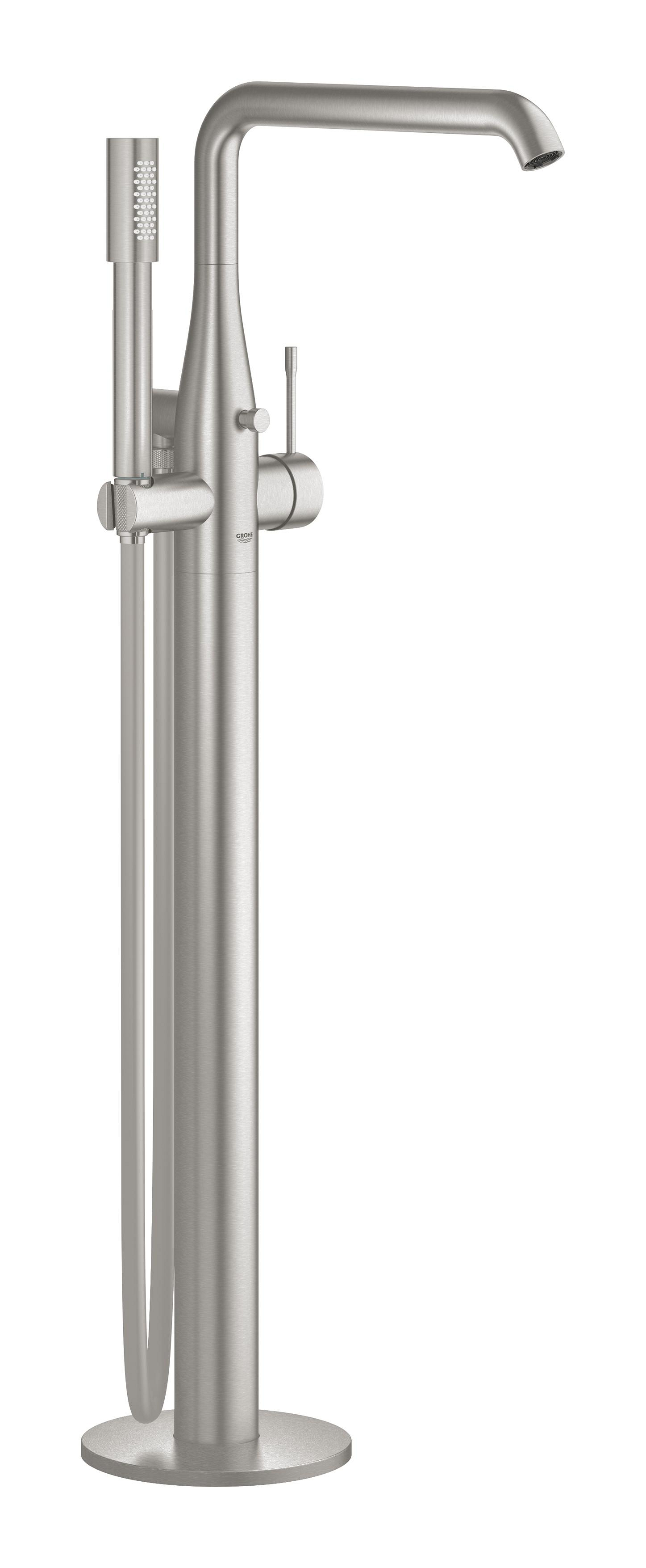 Grohe Essence rubinetto per vasca e doccia a terra SuperSteel 23491DC1