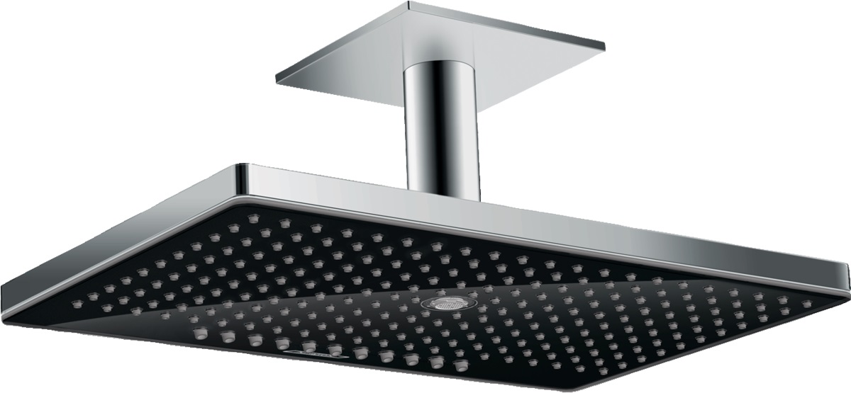 Hansgrohe Rainmaker Select soffione doccia 46x30 cm rettangolare cromo-nero 24006600