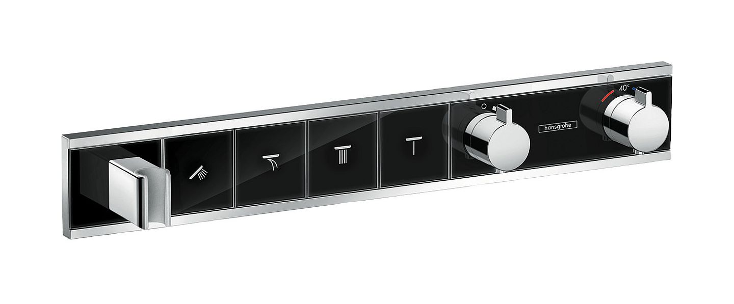 Hansgrohe RainSelect rubinetto per vasca e doccia da incasso con termostato cromo-nero 15357600