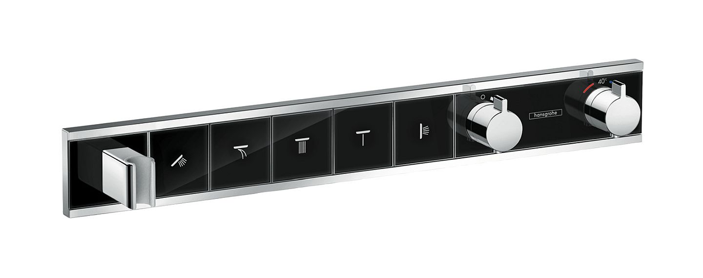 Hansgrohe RainSelect rubinetto per vasca e doccia da incasso con termostato cromo-nero 15358600