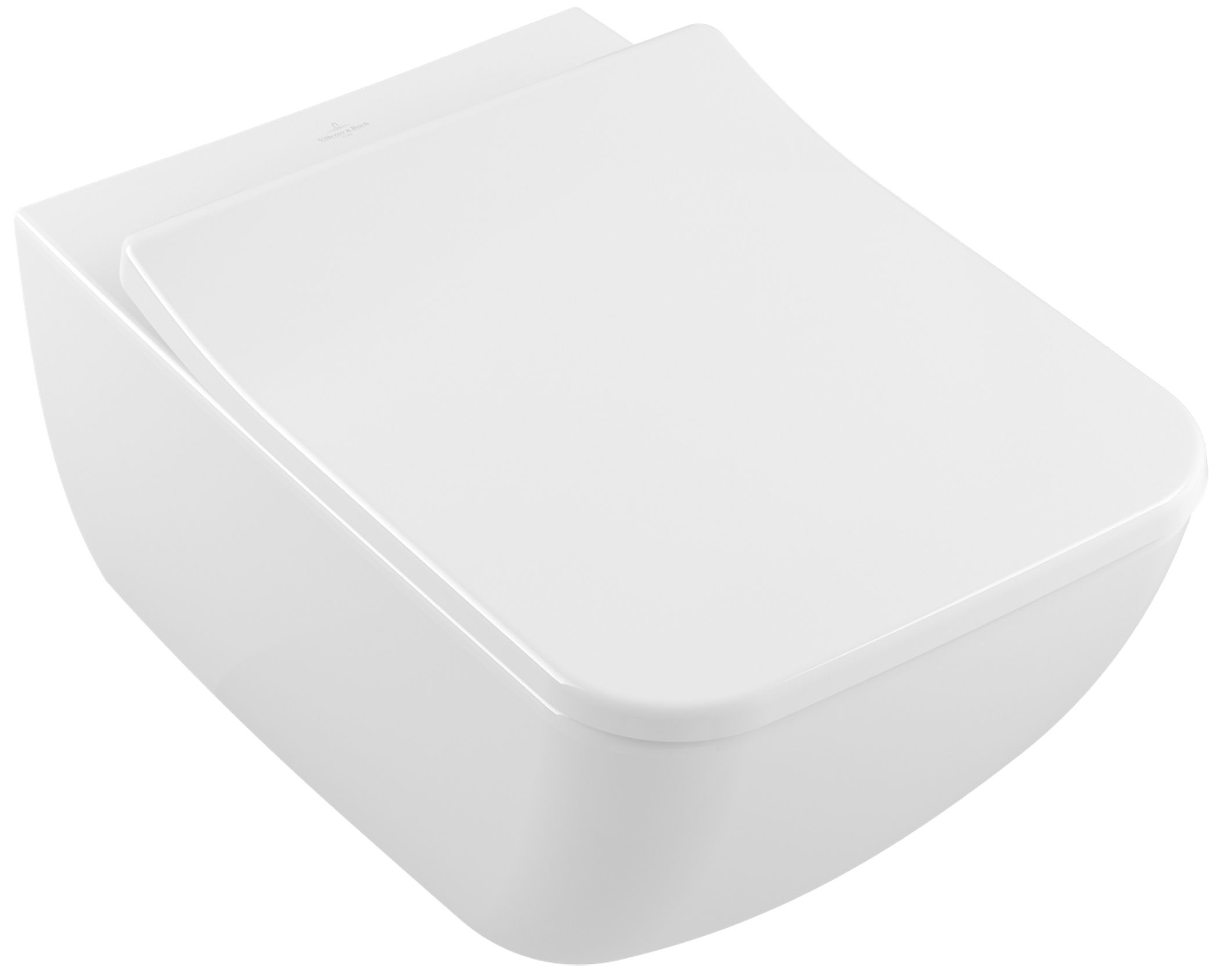 Villeroy & Boch Venticello combi-pack set con copriwater sospeso senza brida bianco 4611RS01