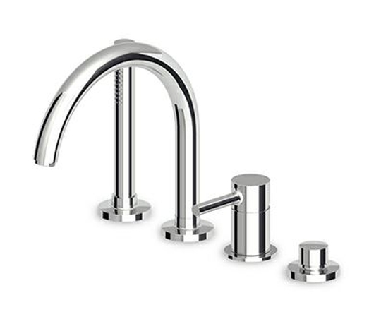 Zucchetti Pan rubinetto per vasca e doccia bordo vasca nero ZP6502.N6
