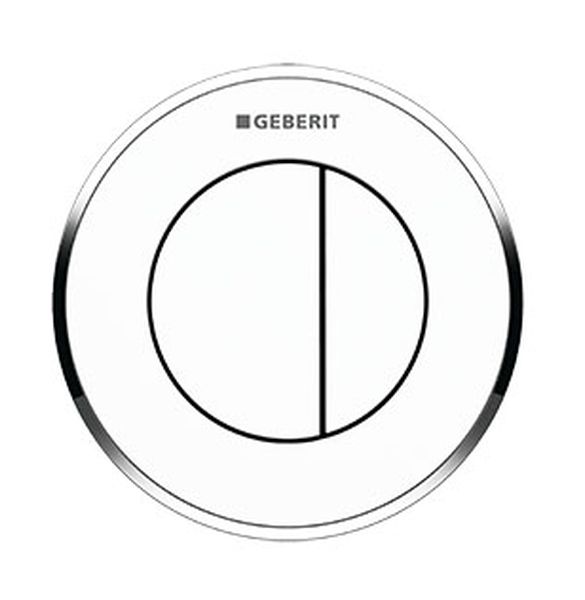 Geberit Typ 10 placca di comando per WC cromo lucido-bianco 116.055.KJ.1