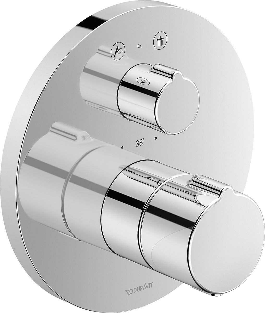 Duravit C.1 rubinetto per vasca e doccia da incasso con termostato cromo C14200014010