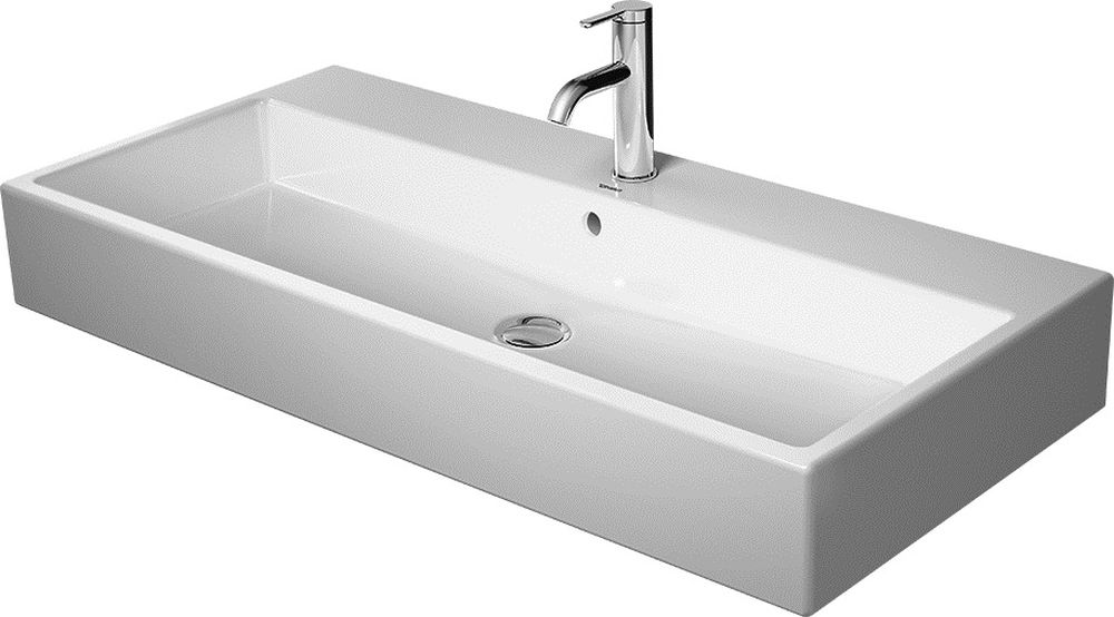 Duravit Vero Air lavabo 100x47 cm rettangolare a parete-da mobile bianco 2350100071