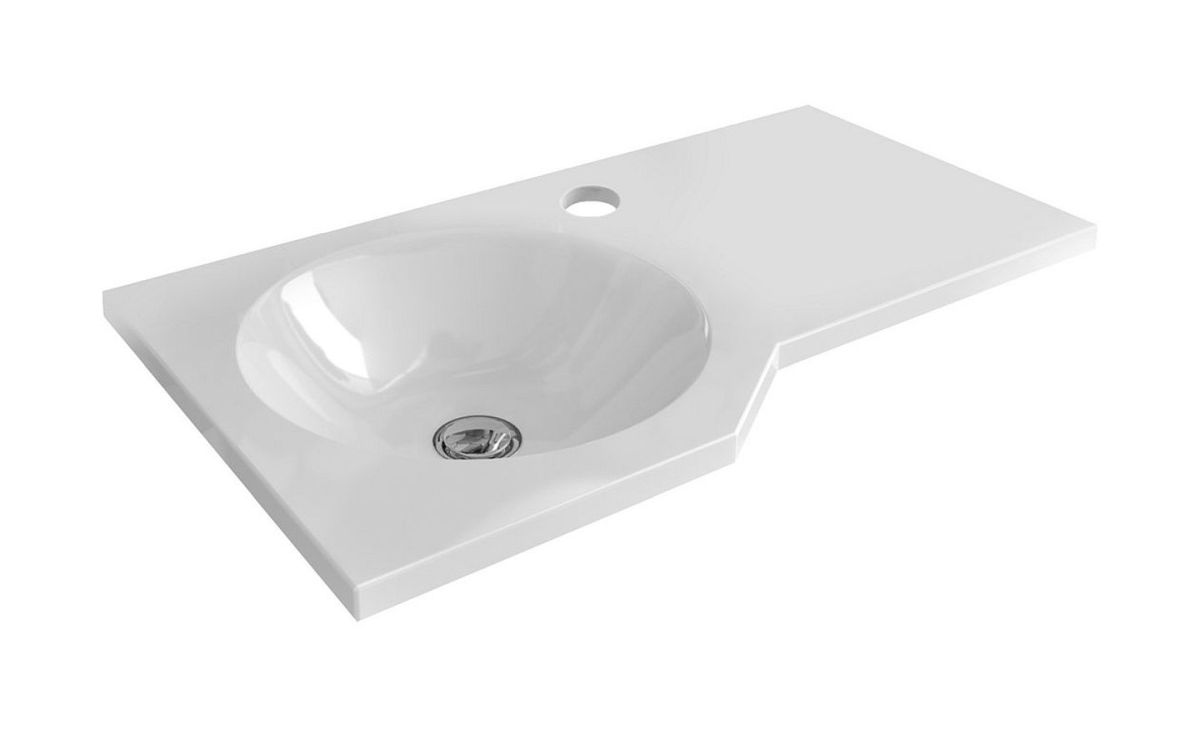 Excellent Be Spot lavabo 60x34.5 cm angolare a parete bianco CEEX.2301.600.WH