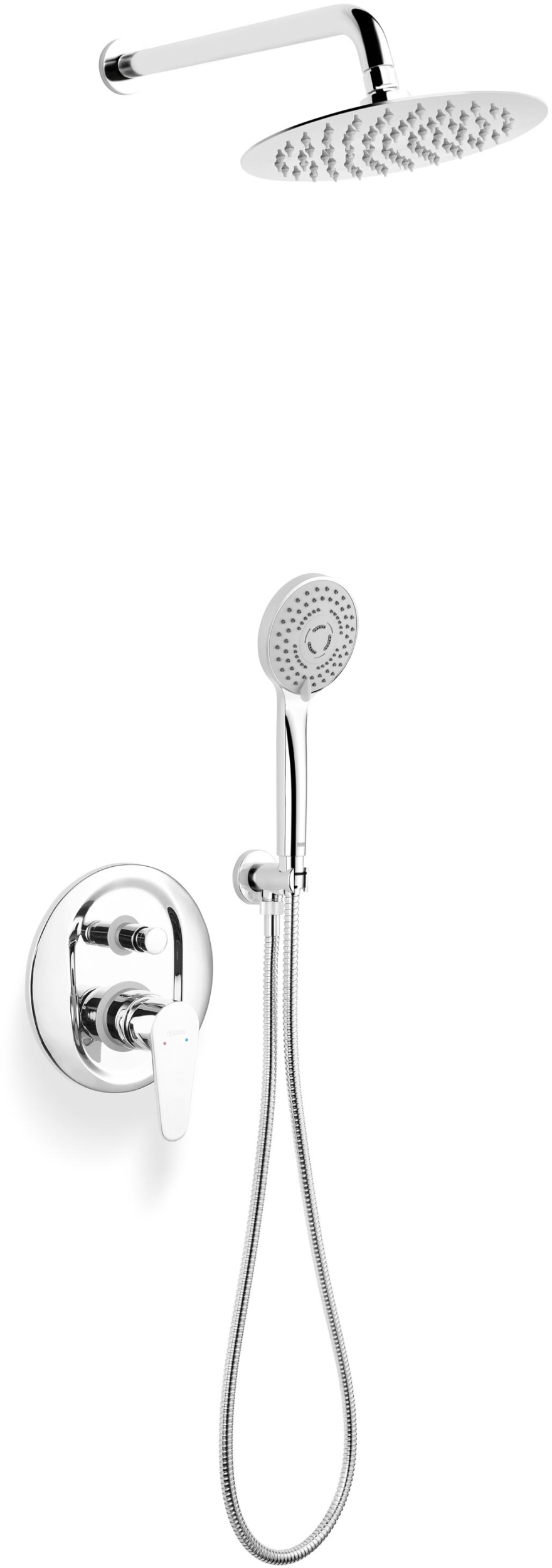 Ferro Algeo set doccia da incasso con soffione cromo BAG7P-SET1-S