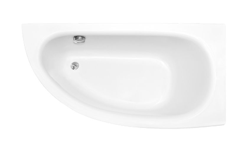 Besco Milena vasca da bagno angolare 150x69.5 cm destra bianco #WAM-150-NP$