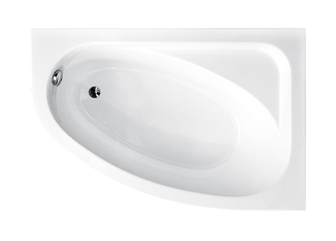 Besco Cornea vasca da bagno angolare 140x80 cm destra bianco #WAC-140-NP