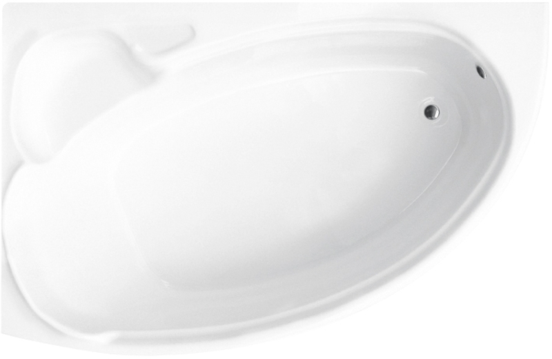 Besco Finezja Nova vasca da bagno angolare 139.5x94.5 cm sinistra bianco #WAF-140-NL