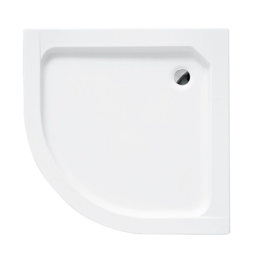 Besco Alex piatto doccia semicircolare 80x80 cm bianco #BAA-80