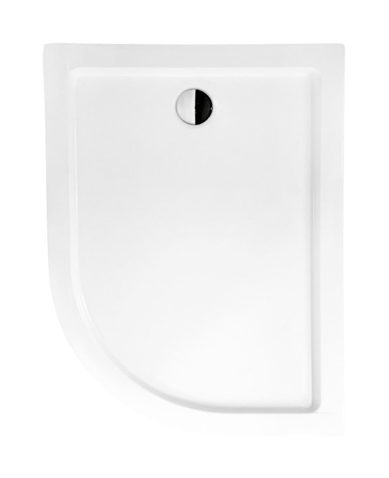 Besco Saturn piatto doccia semicircolare 100x80 cm bianco #BAS-100-NL