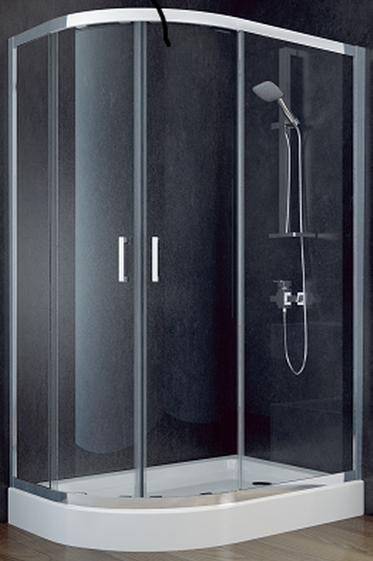 Besco Modern 185 box doccia 120x90 cm semicircolare cromo lucida/vetro trasparente MA-120-90-C