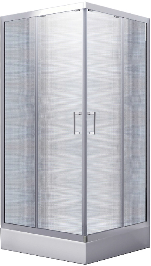 Besco Modern 165 box doccia 90x90 cm quadrato cromo lucida/vetro opaco MK-90-165-M
