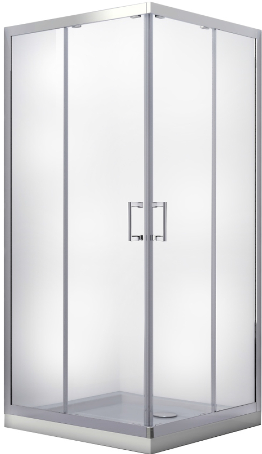 Besco Modern 185 box doccia 90x90 cm quadrato cromo lucida/vetro opaco MK-90-185-M