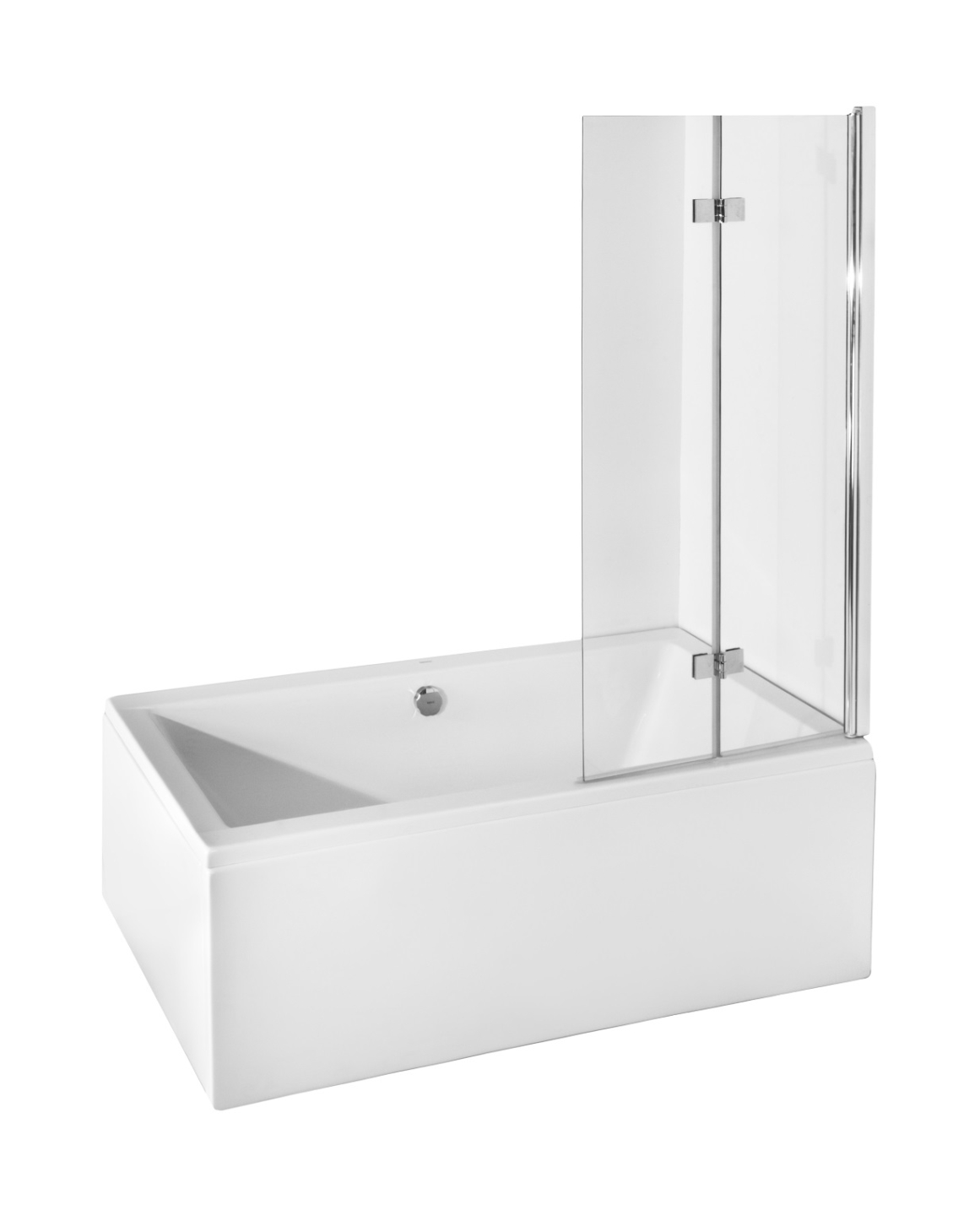 Besco Prestigio parete vasca 80 cm 2 ante cromo lucida/vetro trasparente PP-2S
