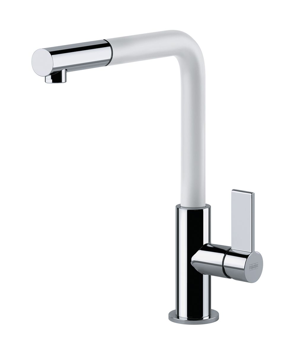 Franke Neptune rubinetto da cucina verticale cromo-bianco 115.0373.944