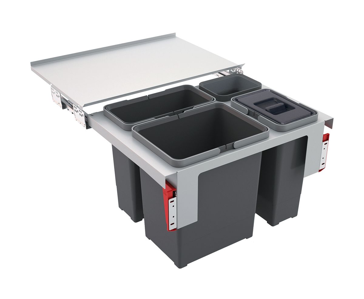 Franke Garbo contenitore per rifiuti 38 l acciaio-grigio 121.0200.680